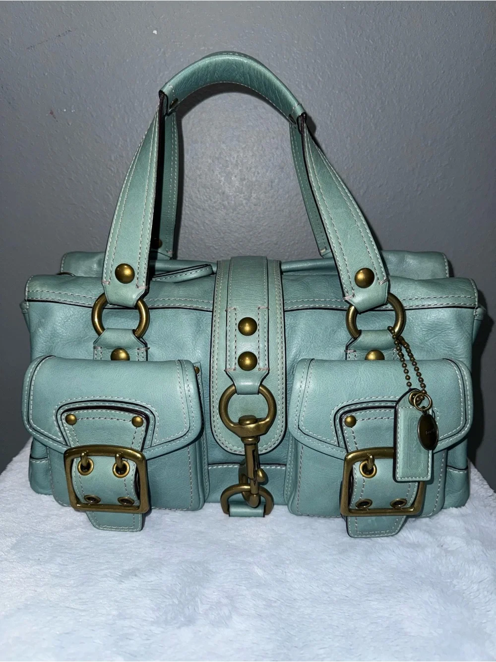 RARE COACH TURQUOISE MANDY